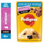 Влажный корм для собак Pedigree с ягненком в желе, 85 г (kastd)