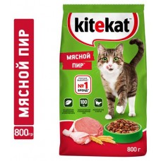 Сухой корм для кошек Kitekat Мясной пир, 800 г (kastd) в магазинах Ашан