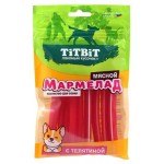 Лакомство для собак TITBIT Мармелад мясной с телятиной, 120 г (kastd)