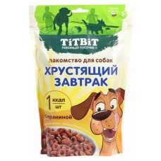 Лакомство для собак TITBIT Хрустящий завтрак с бараниной, 350 г (kastd) в магазинах Ашан