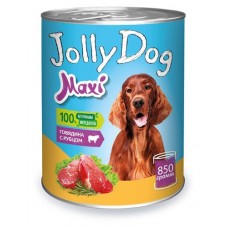 Корм влажный для собак Зоогурман Jolly Dog говядина с рубцом, 850 г (kastd) в магазинах Ашан