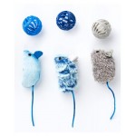 Игрушка для кошек MPG brands Petpark Мышки и мячики с кошачьей мятой, 6 шт (kastd)