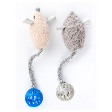 Игрушка для кошек MPG brands Petpark Мышки с хвостами-шариками с кошачьей мятой, 2 шт (kastd) в магазинах Ашан