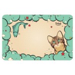 Коврик под миску Triol Кошечка, 43х28 см (kastd) Коврик под миску Triol Кошечка, 43х28 см (kastd)