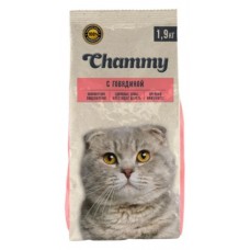Сухой корм для кошек Chammy с говядиной, 1,9 кг (kastd) в магазинах Ашан