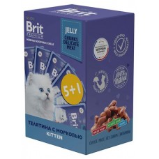 Набор паучей для котят Brit Premium Телятина и морковь в желе, 6х85 г (kastd) в магазинах Ашан