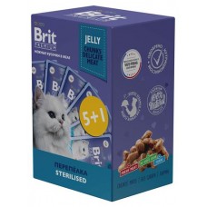 Набор паучей для стерилизованных кошек Brit Premium Перепёлка в желе, 6х85 г (kastd) в магазинах Ашан