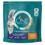 Сухой корм для кошек Purina ONE с курицей и злаками, 1.5 кг (kastd)