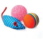 Набор игрушек для кошек Triol 2 мяча 1 мышь Ė1, 40х40х45 мм (kastd) Набор игрушек для кошек Triol 2 мяча 1 мышь Ė1, 40х40х45 мм (kastd)