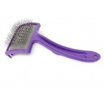 Пуходерка для собак Зооник пластмассовая большая (kastd)