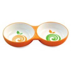 Миска для кошек Triol керамическая двойная, 2х200 мл (kastd) в магазинах Ашан