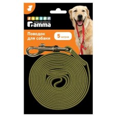 Поводок для собак Gamma брезентовый, 25 мм х 5 м (kastd) в магазинах Ашан