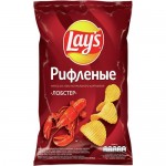 Чипсы ЛЕЙЗ рифленые, лобстер, 140г Чипсы ЛЕЙЗ рифленые, лобстер, 140г