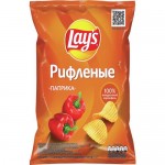 Чипсы Лейз рифленые, паприка, 140г Чипсы Лейз рифленые, паприка, 140г