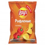 Чипсы Лейз рифленые, паприка, 225г Чипсы Лейз рифленые, паприка, 225г