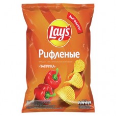 Чипсы Лейз рифленые, паприка, 225г в магазинах Авоська