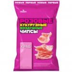 Чипсы РОЗОВЫЕ кукурузные воздушные, краб, 70г Чипсы РОЗОВЫЕ кукурузные воздушные, краб, 70г