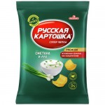 Чипсы РУССКАЯ КАРТОШКА сметана и лук, 50г Чипсы РУССКАЯ КАРТОШКА сметана и лук, 50г