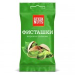 Фисташки СЕВЕН НАТС жареные, соленые, 50г