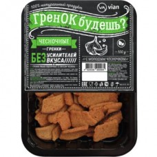 Гренки ВИАН ржано-пшеничные, со вкусом чеснока, 100г в магазинах Авоська