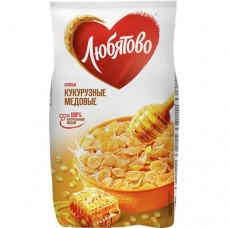 Хлопья ЛЮБЯТОВО медовые, 250г в магазинах Авоська