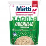 Хлопья МАТТИ овсяные, с отрубями, 400г