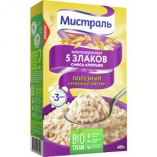 Хлопья Мистраль Смесь 5 злаков 400г в магазинах Авоська