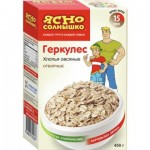 Хлопья овсяные ЯСНО СОЛНЫШКО геркулес, 450г