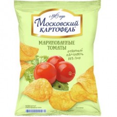 КартофельМОСКОВСКИЙ ХРУСТЯЩИЙ рифленый со вкусом маринованных томатов, 60г в магазинах Авоська