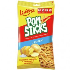 Картофельные чипсы ПОМСТИК соломка с солью, 100г