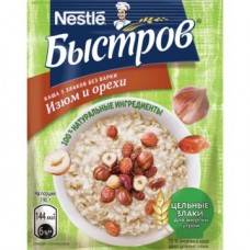 Каша БЫСТРОВ овсяная 5 злаков изюм и орехи 40г в магазинах Авоська
