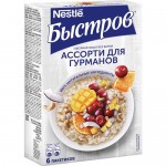 Каша овсяная БЫСТРОВ ассорти для гурманов, 6 пак, 228г Каша овсяная БЫСТРОВ ассорти для гурманов, 6 пак, 228г