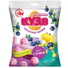 Кукурузные шарики КУЗЯ ЛАКОМКИН вкус йогурт с черникой, 50г в магазинах Авоська