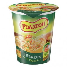 Лапша РОЛЛТОН на домашнем бульоне с курицей, 70г в магазинах Авоська