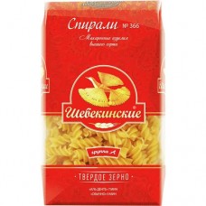 Макароные изделия ШЕБЕКИНСКИЕ спираль, 366, 450г в магазинах Авоська