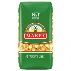 Макаронные изделия МАКФА ракушки, рифленые, 450г в магазинах Авоська