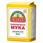 Мука пшеничная МАКФА высший сорт, 2кг