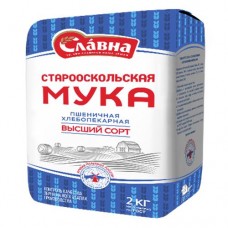 Мука пшеничная СТАРООСКОЛЬСКАЯ хлебопекарная, 2кг в магазинах Авоська