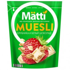 Мюсли МАТТИ клубника, белый шоколад, 250г в магазинах Авоська