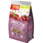 Мюсли ЯСНО СОЛНЫШКО запеченные, фруктово-ягодные, 270г