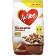 Подушечки ЛЮБЯТОВО с шоколадной начинкой, 220г в магазинах Авоська