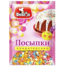 Посыпки ПРЕСТОН радуга-звездочки, 7г в магазинах Авоська