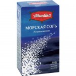 Соль АТЛАНТИКА морская мелкая, 500г