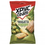 Сухарики ХРУСТИМ Чиабатта оливки, ароматные травы, 55г Сухарики ХРУСТИМ Чиабатта оливки, ароматные травы, 55г