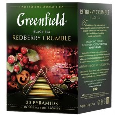 Чай ГРИНФИЛД черный, Рэдберри Крамбл в магазинах Авоська