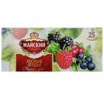 Чай Майский черный Лесные Ягоды 25 пакетиков