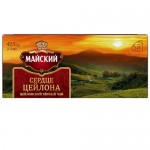 Чай МАЙСКИЙ Сердце Цейлона черный, 25 пакетиков