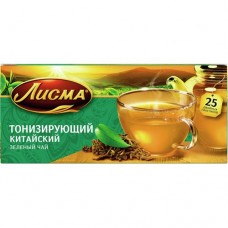 Чай зеленый Лисма тонизирующий 25 пакетиков в магазинах Авоська