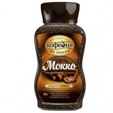 Кофе МОСКОВСКАЯ КОФЕЙНЯ НА ПАЯХЪ Мокко, растворимый, ст/б, 95г в магазинах Авоська