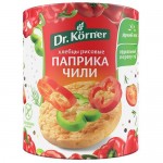 Хлебцы Д. КЕРНЕР рисовые, с паприкой и чили, 80г